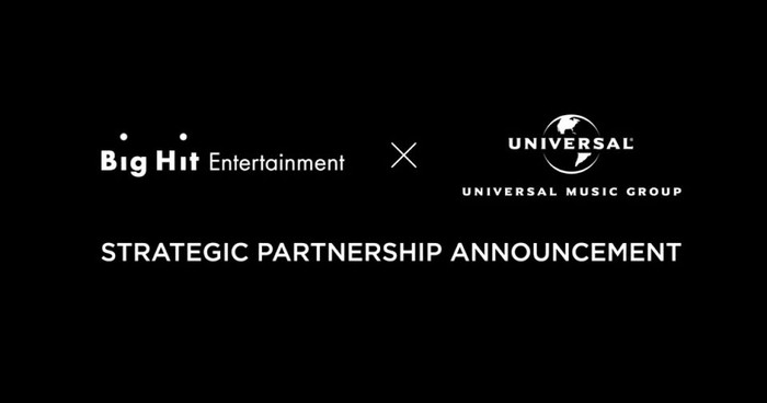 Big Hit Entertainment đã chính thức công bố dự án hợp tác với Universal Music Group.