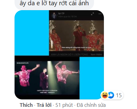 'Em lỡ tay rơi cái ảnh'.