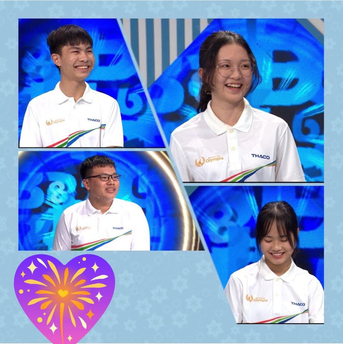 4 thí sinh tham dự Đường lên đỉnh Olympia tuần 1 tháng 3 Quý 2. Ảnh: Fanpage Đường lên đỉnh Olympia