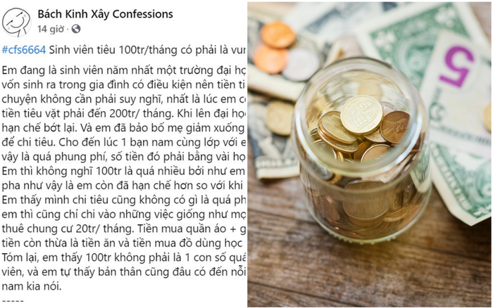 Câu chuyện 'sinh viên tiêu 100 triệu/tháng có phải là vung tay quá trán?' gây tranh cãi dữ dội Ảnh 2