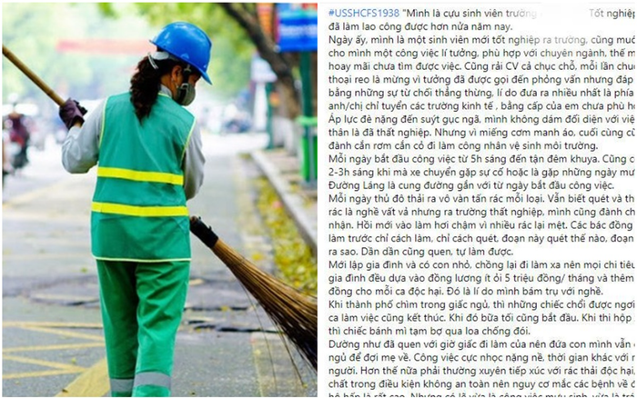 Tâm sự của cô gái chọn làm công nhân vệ sinh môi trường sau khi tốt nghiệp ĐH khiến nhiều người suy ngẫm Ảnh 2