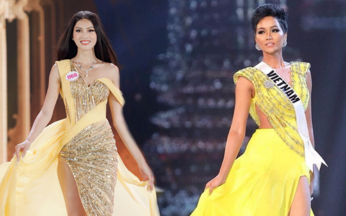 'Mẹ đẻ' váy vàng tạo hích H'Hen Niê: 'Evening Gown Ngọc Thảo ở Miss Grand In't hoành tráng hơn rất nhiều' Ảnh 2