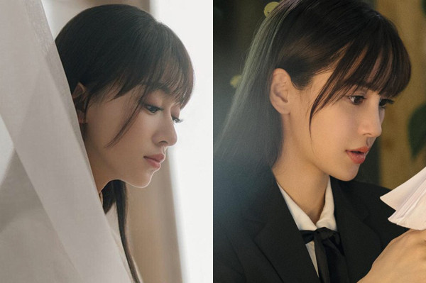 Ngô Cẩn Ngôn (trái) và Angelababy (phải)