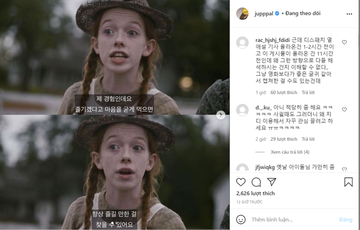 Bài đăng của Lee Joo Yeon.