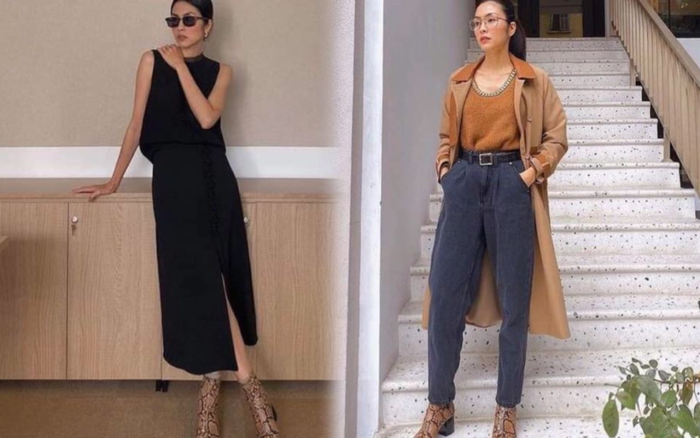 Tăng Thanh Hà diện cây đen đi làm, xài lại giày cũ từ năm ngoái trông vẫn cực sành điệu Ảnh 2