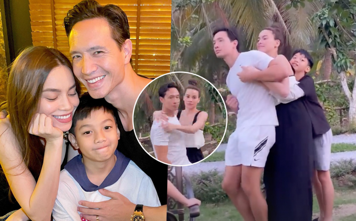 Hà Hồ - Kim Lý - Subeo nối đuôi 'xe lửa' nhảy cực tình, fan thích thú vì khoảnh khắc quá đáng yêu Ảnh 2