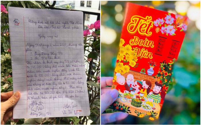 Được yêu cầu 'đưa tiền lì xì mẹ giữ cho', cậu bé 'linh cảm điều chẳng lành' liền viết cả giấy vay nợ Ảnh 2