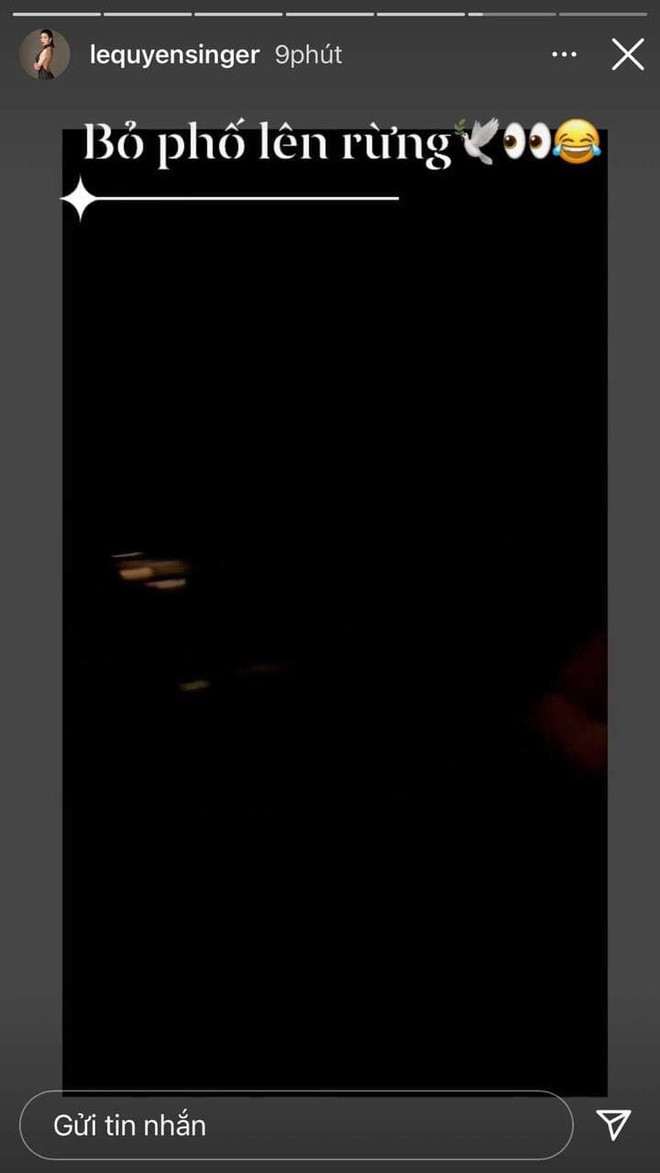 Tuy không công khai hình ảnh đi cùng nhau, nhưng với việc nữ ca sĩ đăng story 'bỏ phố lên rừng'... 