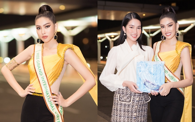 Ngọc Thảo lên đường 'chinh chiến' Miss Grand: Diện trang phục Thái, trổ tài catwalk thần sầu Ảnh 2