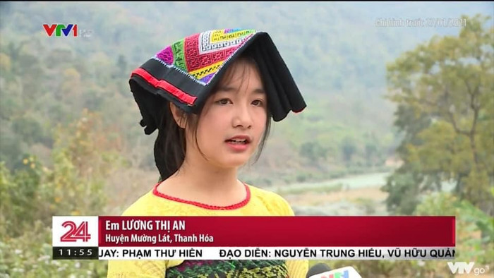 Xuất hiện trên VTV chỉ vài giây, nữ sinh vùng cao xứ Thanh gây 'sốt' bởi nhan sắc trong trẻo Ảnh 3