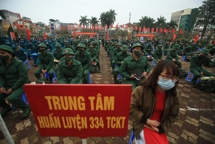Tổng số tân binh giao nhận trong đợt này là 3.500 người