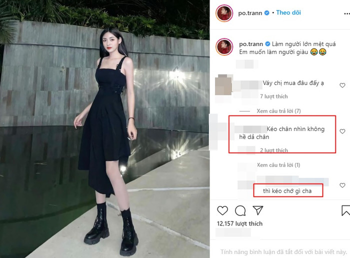 Hình ảnh Trần Thanh Tâm với đôi chân dài miên man