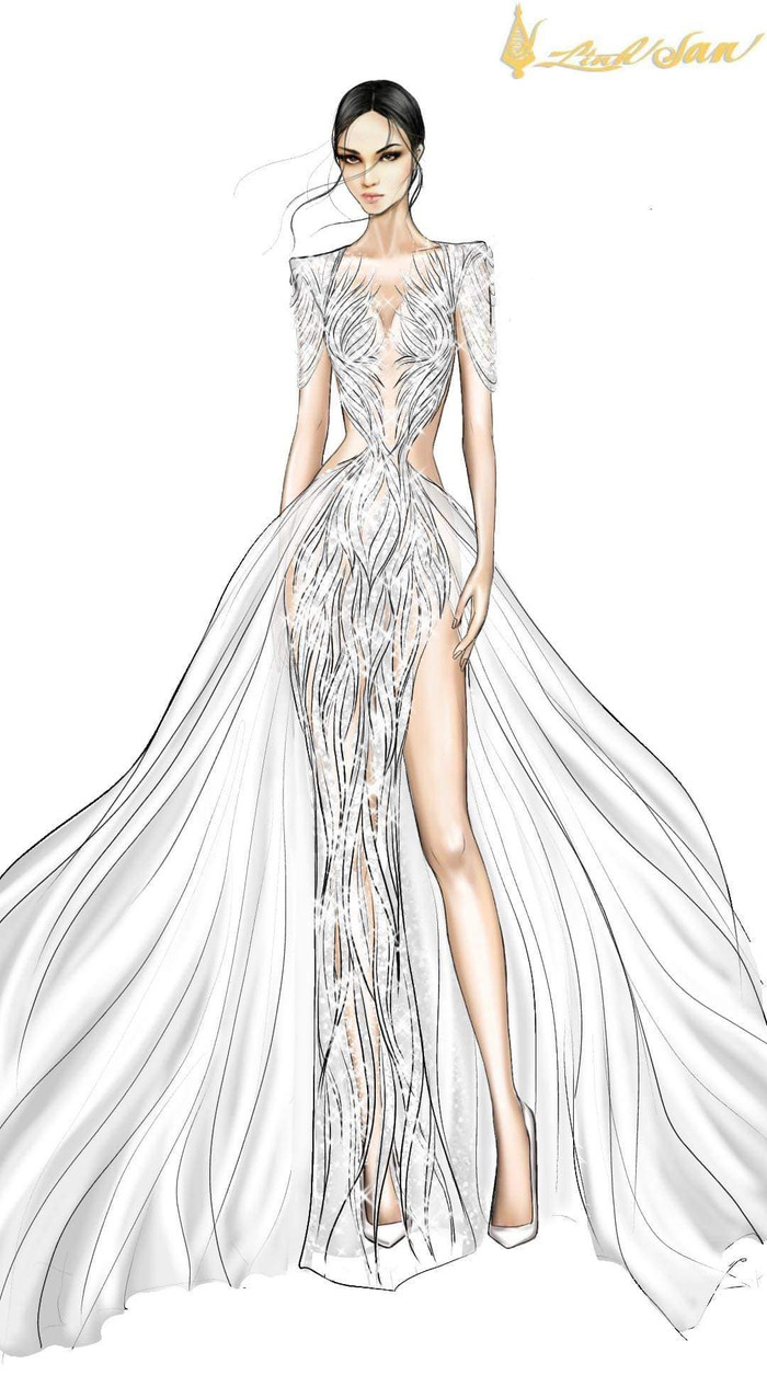 Hiện tại thì những thiết kế này cũng đã hoàn thiện và theo chân Ngọc Thảo đến Thái Lan.