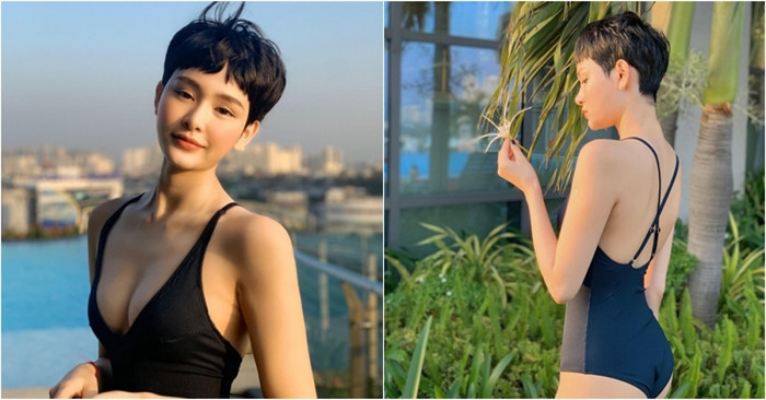 Dù diện '2 mảnh' hay '1 mảnh' thì Hiền Hồ cũng khoe đường cong gợi cảm mà bao cô nàng mong ước.