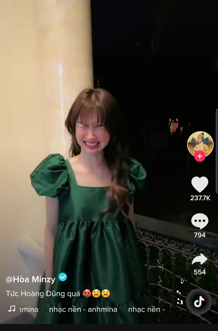 Tuy nhiên, cô nàng đã lên tiếng phản pháo. 