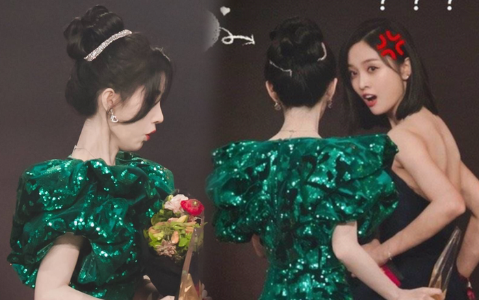 Cúc Tịnh Y lỡ đổ nước lên váy Ngô Tuyên Nghi Ảnh 2