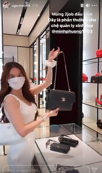Hình ảnh được Ngọc Trinh chia sẻ trên Instagram.