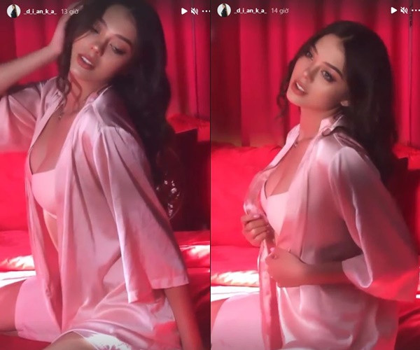 Nàng mẫu thoải mái tạo dáng quyến rũ (Ảnh chụp Instaram nhân vật)