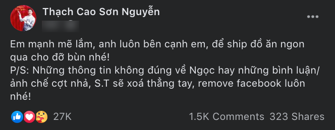 S.T Sơn Thạch lên tiếng bảo vệ Ninh Dương Lan Ngọc trước vụ lùm xùm có clip nóng trên web đen.