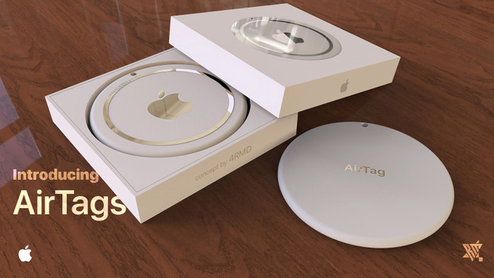 Bản dựng Apple AirTags. (Ảnh: 4RMD)