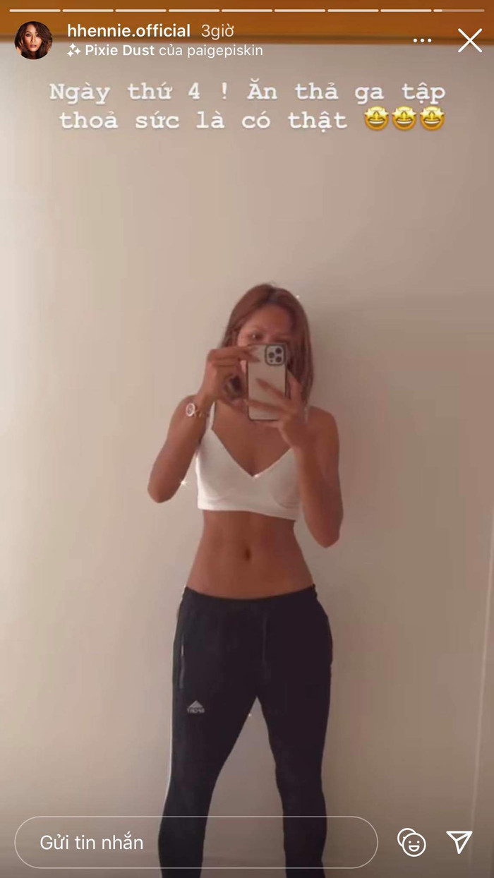 Vóc dáng của H'Hen Niê chỉ sau 4 ngày thực hiện chế độ 'giảm cân' 