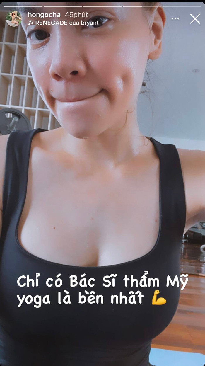 Hồ Ngọc Hà lựa chọn bộ môn yoga để tập luyện sau khi sinh 2 nhóc tì Leon - Lisa