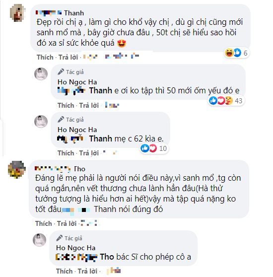 Hồ Ngọc Hà đáp trả cư dân mạng khi bị nói: 'Đẹp rồi tập chi cho khổ'