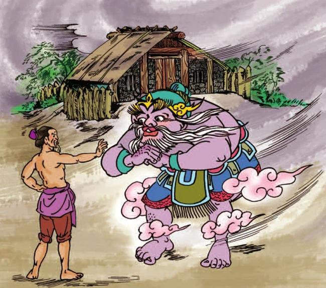 Câu chuyện 'Ông Mạnh thắng thần gió'.