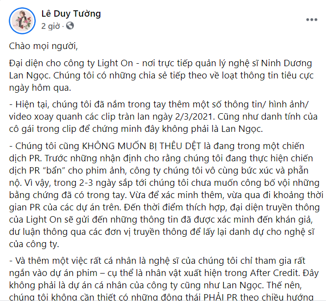 Đại diện Lan Ngọc phủ định việc dùng drama để PR sản phẩm mới Ảnh 2