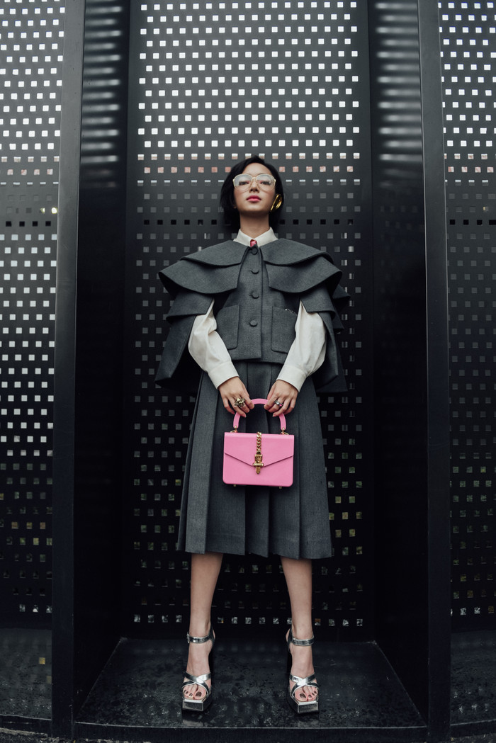 Châu Bùi ghi điểm với set đồ matchy-matchy và cách phối phụ kiện cá tính.&nbsp;