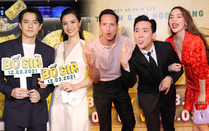 Siêu thảm đỏ phim 'Bố già': Hai mẹ bỉm sữa Đông Nhi - Hà Hồ 'gửi con cho mẹ' đến chúc mừng Trấn Thành Ảnh 2