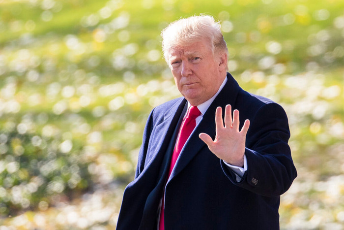 Cựu Tổng thống Donald Trump rời Nhà Trắng đến thành phố St. Louis, ngày 29 tháng 11 năm 2017. (Ảnh: Samira Bouaou / The Epoch Times)