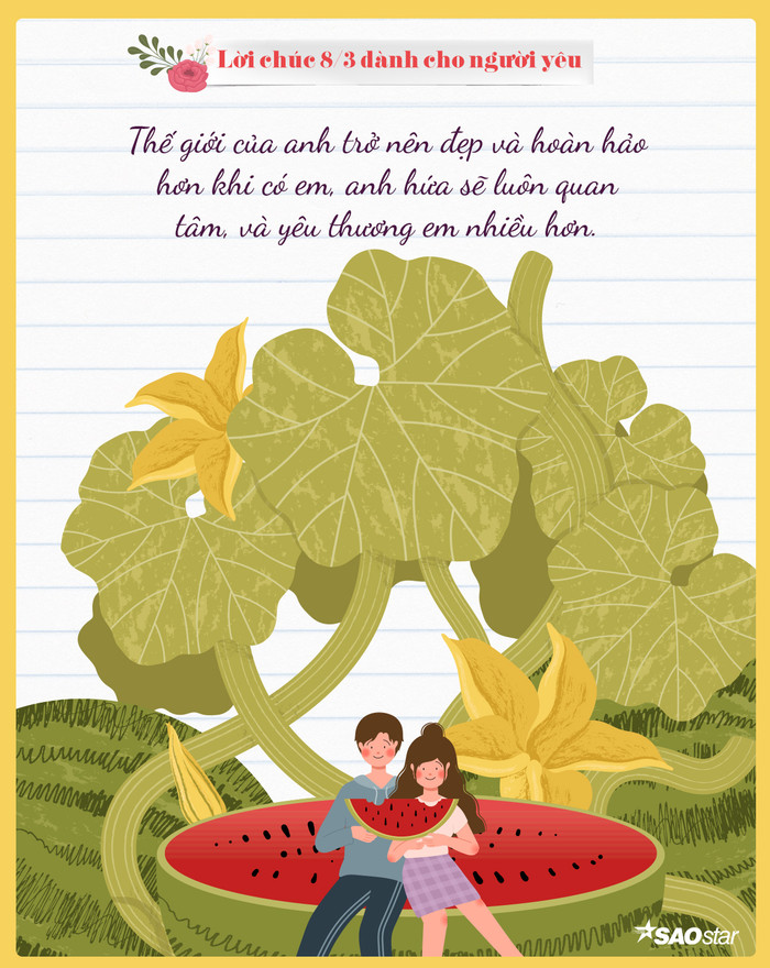 Những câu chúc hay, độc lạ dành cho 'nửa kia của thế giới' trong ngày 8/3 Ảnh 9