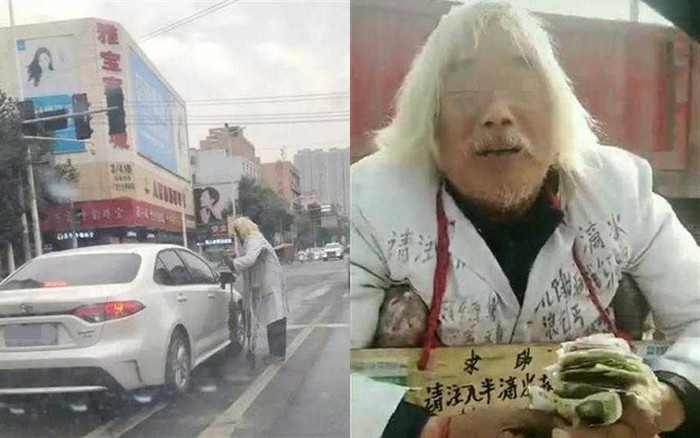 Sáng chống gậy đi ăn xin, chiều cụ ông lái xe sang tới quầy VIP ngân hàng gửi tiền tiết kiệm Ảnh 2