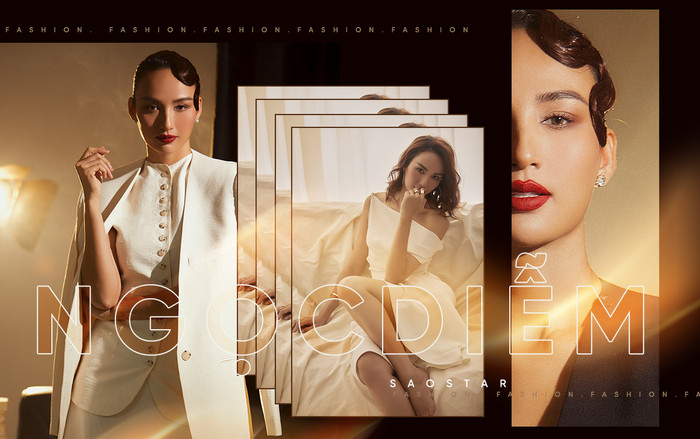 Hoa hậu Ngọc Diễm khoe vẻ đẹp sắc sảo với gam màu trung tính Ảnh 2