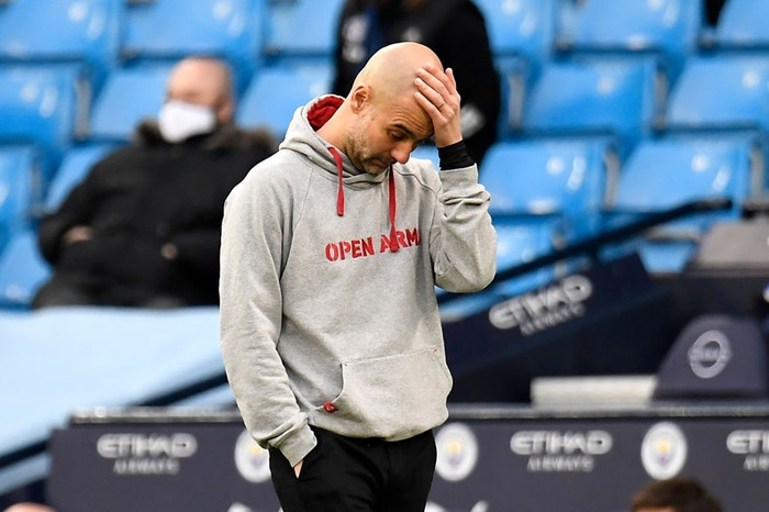 Pep Guardiola đã bất lực trước MU.