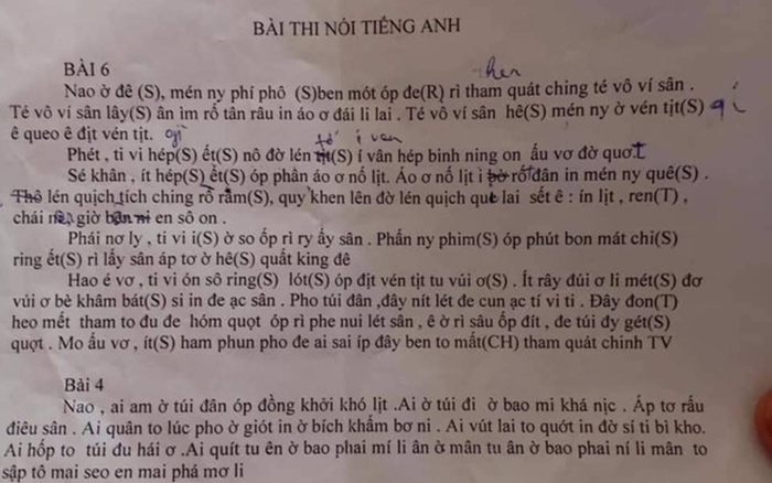 Để phát âm chuẩn tiếng Anh, nam sinh cất công phiên âm ra tiếng Việt khiến dân mạng cười ngất Ảnh 2