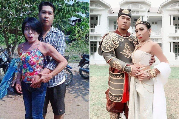 Sitang Buathong nổi tiếng với những hình ảnh thân mật cùng trai trẻ. 