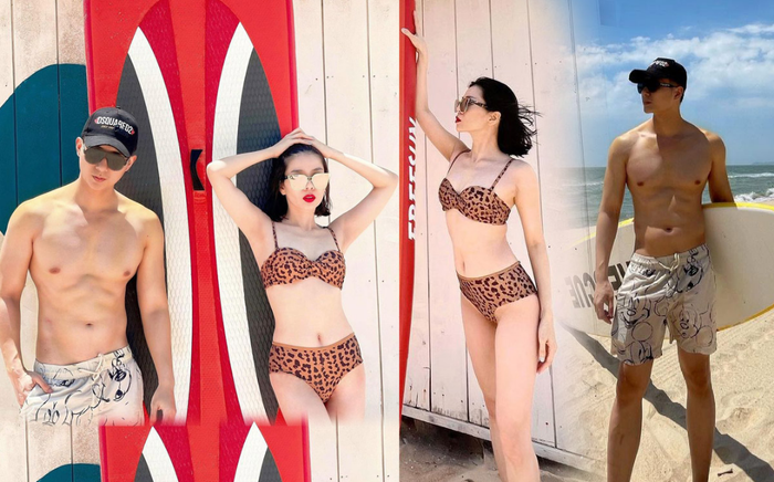 Lệ Quyên diện bikini nóng bỏng bên tình trẻ Lâm Bảo Châu, quá đẹp đôi dù chênh nhau 12 tuổi Ảnh 2