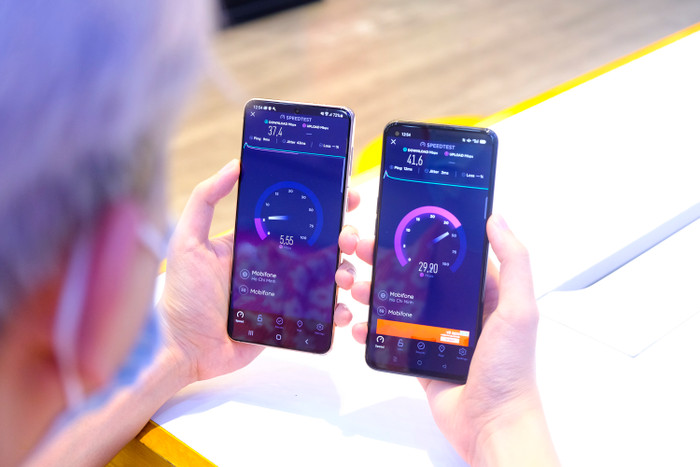 Đọ tốc độ 5G trên OPPO Reno5 5G và flagship 5G 30 triệu Ảnh 4