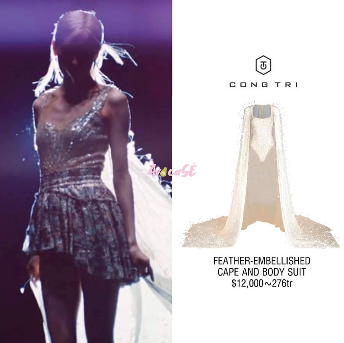 Trang phục từ nhà thiết kế Công Trí có giá tương đương 276 triệu VND.