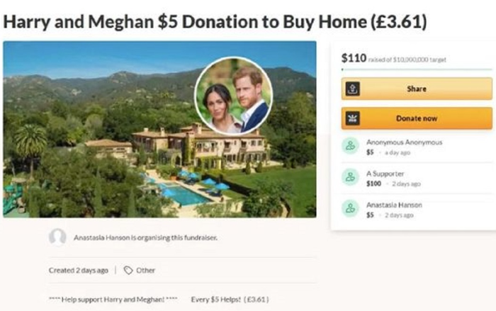 Dân Mỹ rủ nhau quyên góp tiền giúp vợ chồng Harry mua nhà, nhìn số tiền được ủng hộ càng sốc hơn Ảnh 2