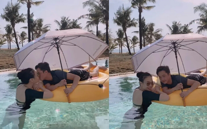 Cường Đô La chia sẻ khoảnh khắc hôn môi vợ yêu 'cực ngọt' khi đi nghỉ dưỡng khiến dân mạng ghen tị Ảnh 2