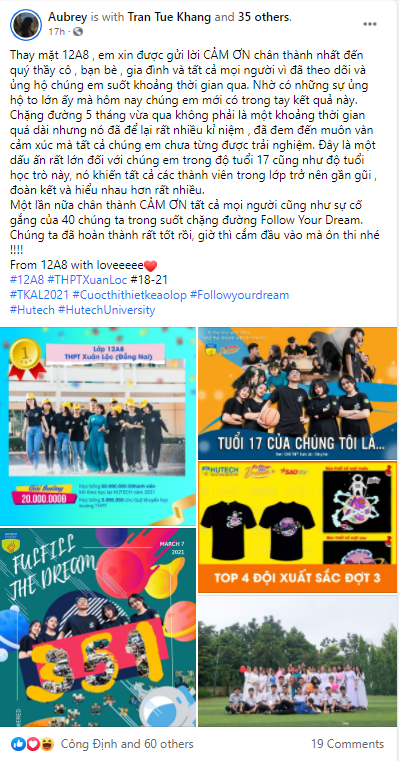 Lê Ngọc Phương Linh (Lớp 12A8, THPT Xuân Lộc - Đồng Nai) nói lời cảm ơn sau hành trình dài 5 tháng gắn bó cùng cuộc thi.