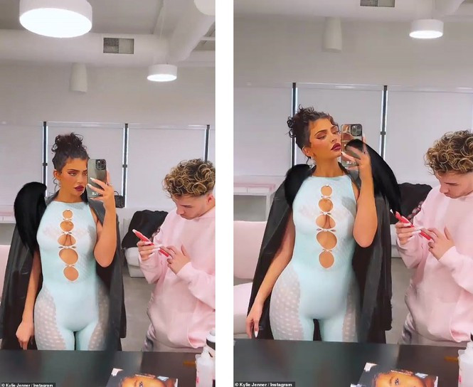 Kylie Jenner vốn chả ngần ngại khi khoe thân trong các thiết kế hở hang