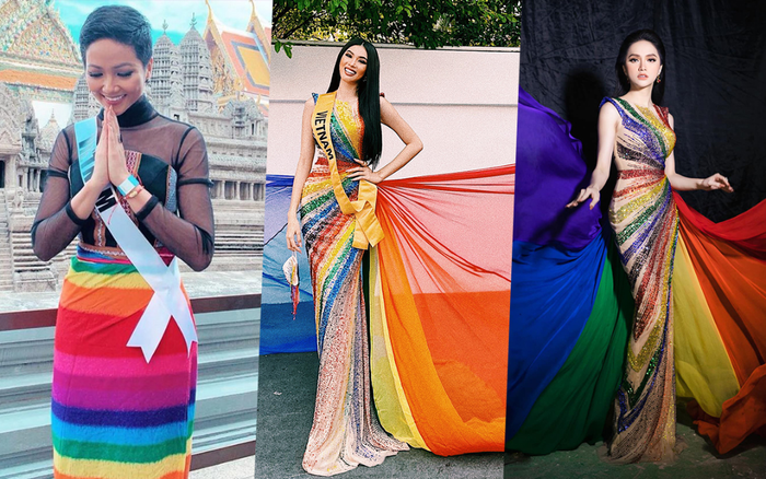 Ngọc Thảo diện váy cờ lục sắc ủng hộ cộng đồng LGBT nổi bật tại Miss Grand: Nước cờ khéo như H'Hen Niê! Ảnh 2