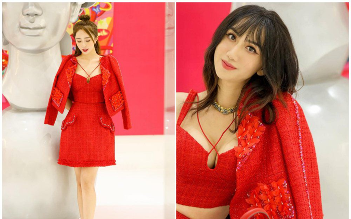 Đụng hàng với 'cá sấu chúa' Quỳnh Nga, Lynk Lee ghi điểm cùng cặp tuyết lê đầy tràn Ảnh 2