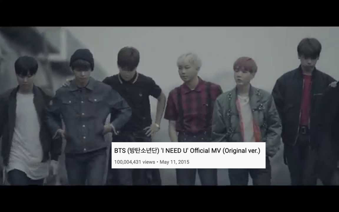 I NEED U (Original ver) trở thành MV thứ 32 của BTS đạt 100 triệu lượt xem Ảnh 2