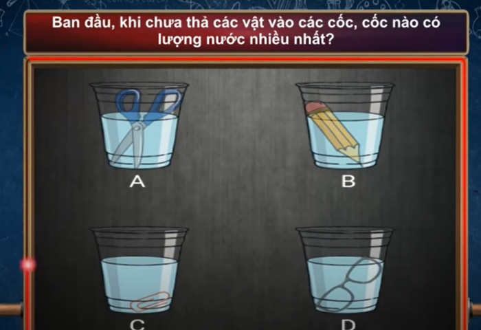 Một câu hỏi trong phần thi Tăng tốc của Đường lên đỉnh Olympia số phát sóng ngày 14/3