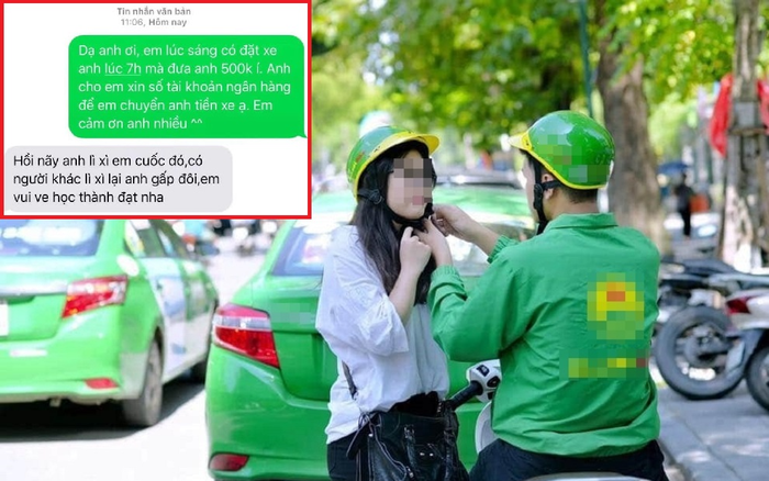 Câu chuyện giữa nữ sinh với tài xế xe ôm công nghệ khiến nhiều người ấm lòng Ảnh 2